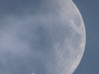 Statia Spatiala Internationala trece pe langa Luna, foto Maximilian Teodorescu