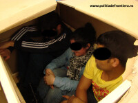 emigranti ascunsi in cutie prinsi la Nadlac