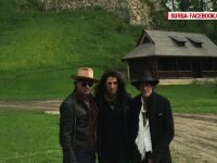Alice Cooper, Johnny Depp si Joe Perry, in vizita la Castelul Bran. Ce le-a atras atentia artistilor