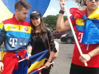 Copiii selectionerului au venit la stadion sa sustina nationala Romaniei, inainte de meciul Romania-Elvetia