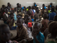 copii refugiati din Sudanul de Sud