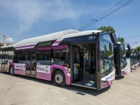 Primele zece autobuze electrice din România au fost puse în circulaţie la Cluj-Napoca