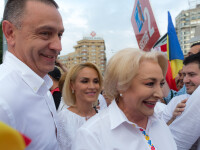 Gabriela Firea, Viorica Dăncilă, miting PSD