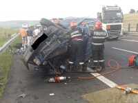 Accident autostrada Sibiu-Orastie