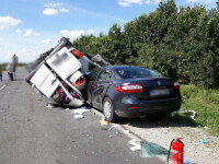 accident ungaria, romania, masini, raniti,