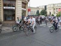 Președintele Klaus Iohannis, la marșul ”Pedalăm pentru România”