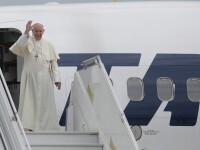 Papa Francisc a părăsit România, după vizita istorică