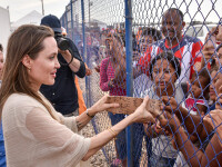 Reacția Angelinei Jolie, într-o tabară de refugiați venezueleni în Columbia