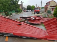 Acoperişul unei școli din Constanța, smuls de o vilejlie cu aspect de tornadă - 3
