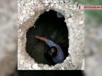Scene revoltătoare. Cazul femeii care a căzut într-o groapă de 4 metri, acoperită cu un carton
