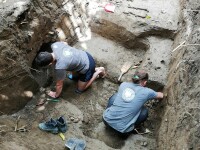 Schelete umane găsite în curtea Cercului Militar din Caransebeș