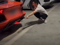 Ce pățit un bărbat care a încercat să frigă carne la țeava de eșapament a unui Lamborghini
