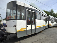 Tramvai deraiat în zona Rahova, din București. Călătorii liniei 32 sunt preluați de autobuze