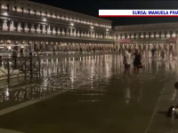 Veneția este din nou inundată. Mareea a atins aproape un metru în Piața San Marco