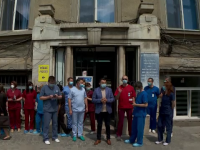 Protest al angajaților Institutului de Urologie și Transplant din Cluj. Ce nemulțumiri sunt