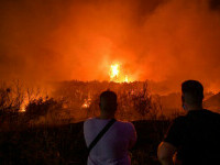 Incendiu de vegetaţie izbucnit lângă Atena. Locuitorii au primit mesaje pentru evacuare