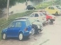 Accident frontal într-o comună din județul Neamț