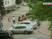 Răfuială în centrul orașului Târgoviște, după ce un șofer nu a acordat prioritate unui pieton
