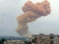 Incendiu puternic la uzina chimică Azot, după un atac cu rachete al Rusiei. 800 de civili sunt acolo