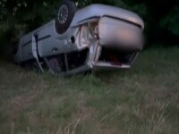 Inconștiența unor adolescenți de 15 ani: S-au urcat la volanul mașinii și au produs două accidente