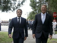 Klaus Iohannis s-a întâlnit cu Emmanuel Macron la Baza Kogălniceanu. Ce promisiuni a făcut președintele Franței