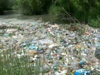 Dezastru ecologic în județul Brașov. Râul Homord, sufocat de gunoaie