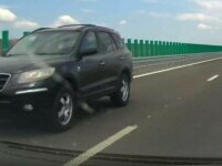 Accident pe Drumul Expres Craiova-Pitești. O șoferiță a intrat prin loc nepermis și a mers pe contrasens