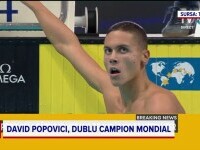 David Popovici a câștigat aurul în finala la 100 m liber la Mondiale