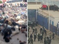 Imagini șocante. Zeci de migranți zac fără viață pe pământ, după ce 2.000 au încercat să forțeze intrarea în Spania