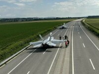 Avioane de vânătoare au aterizat pe o autostradă din Elveția. S-a mai întâmplat asta în 1991