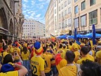 „Marea Galbenă” din Munchen. Zeci de mii de români au invadat capitala Bavariei înaintea debutului la EURO 2024