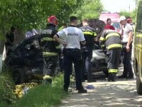 Accident cu victime în Bacău. O femeie a murit după ce mașina în care se afla a fost lovită puternic de un microbuz şcolar