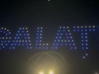 Zilele orașului Galați s-au încheiat cu un spectacol de drone care au format imagini emblematice pentru oraș