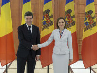 Preşedintele Nicuşor Dan a ajuns la Chişinău, unde a fost primit de Maia Sandu