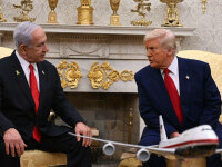 Netanyahu îi mulţumeşte lui Trump: „Decizia îndrăzneaţă de a viza instalaţiile nucleare ale Iranului va schimba istoria”