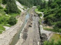 Catastrofă ecologică la Praid. Nivelul de sare din râul Târnava Mică, similar cu cel din Marea Neagră