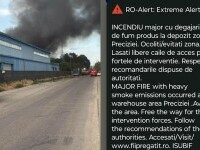 Incendiul de la depozitul din Capitală a fost localizat. Pompierii au stins ultimele focare. VIDEO