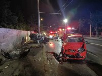 Accident rutier în Cluj. O femeie de 60 de ani și un tânăr de 25 de ani au ajuns la spital