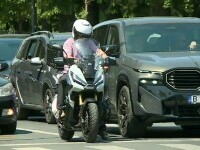 motociclist, trafic