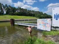 Avram Iancu vrea să traverseze Europa prin înot. Câți kilometri încearcă să străbată pe canalul care leagă două mari fluvii