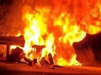 Tinerii care au murit arși de vii în accidentul din Vâlcea se întreceau cu o altă mașină, înainte de tragedie