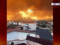 Incendii violente în provincia Izmir, agravate de caniculă și vânt. Europa se confruntă cu un val de temperaturi-record