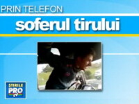 Soferul TIR-ului la telefon