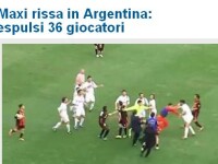 RECORD MONDIAL! Arbitrul a eliminat 36 de jucatori intr-un meci!