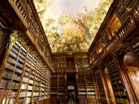Cea mai mare fotografie interioara din lume - Biblioteca Manastirii Strahov