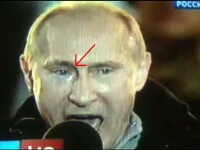 Vladimir Putin cu lacrimi in ochi