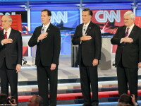 Ron Paul, Rick Santorum, Mitt Romney si Newt Gingrich