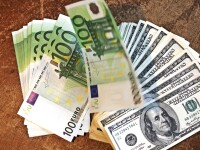 bancnote, euro, dolari, bani