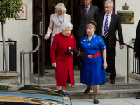 Regina Elisabeta a II-a a fost externata. A parasit clinica pe propriile picioare