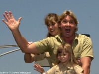 Steve Irwin cu sotia si fetita, Bindi